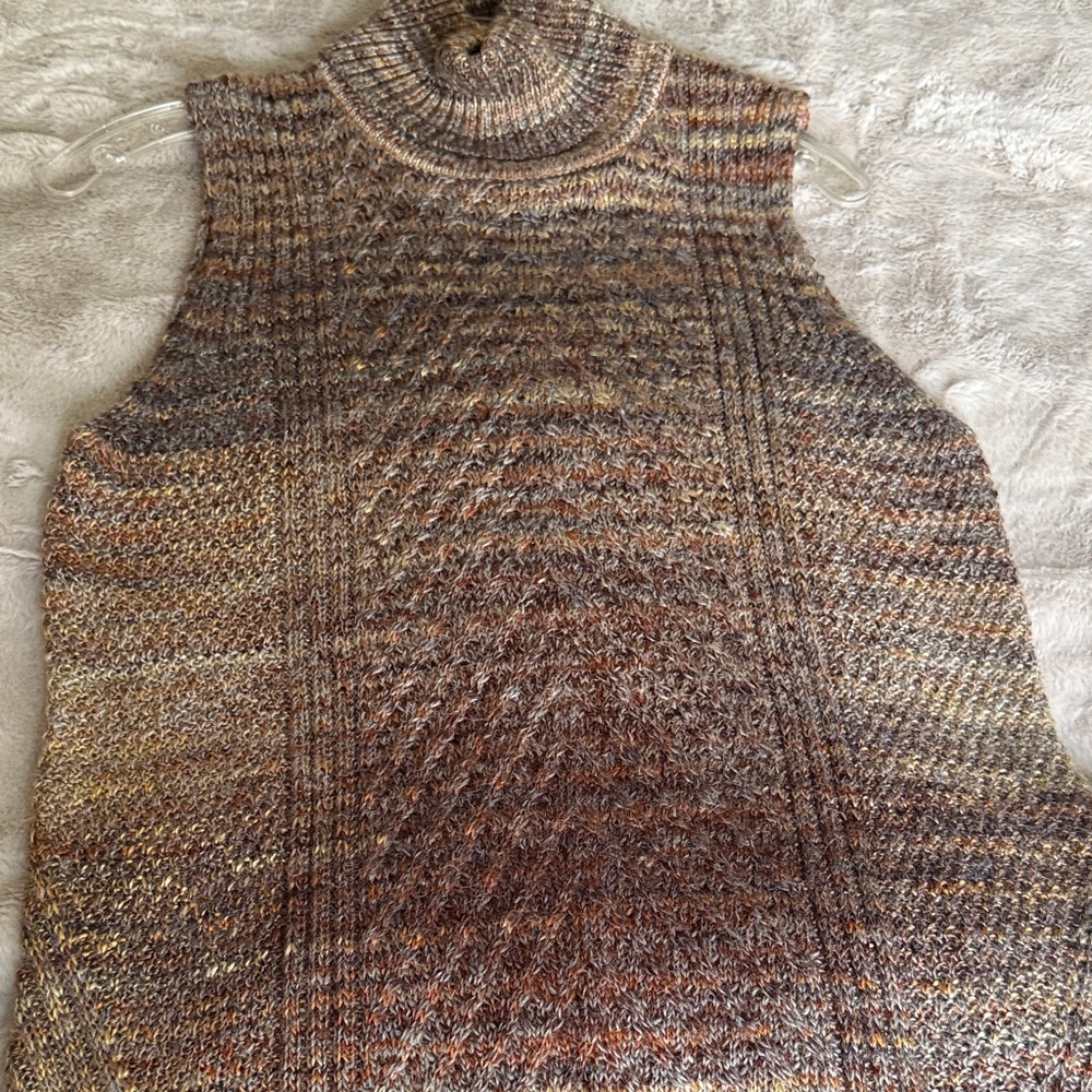 Women's Multicolor Knit Turtleneck Sweater